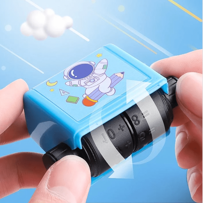 Customizable Math Practice Question Maker Roller - Portable Learning Tool for Students 2