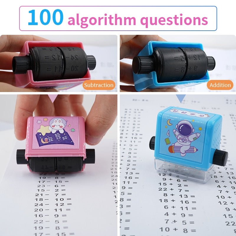 Customizable Math Practice Question Maker Roller - Portable Learning Tool for Students 5