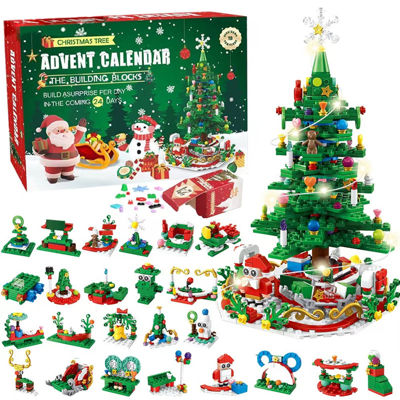DIY Christmas Tree Advent Calendar - 1102-Piece Christmas Countdown Kit for Family Fun 0