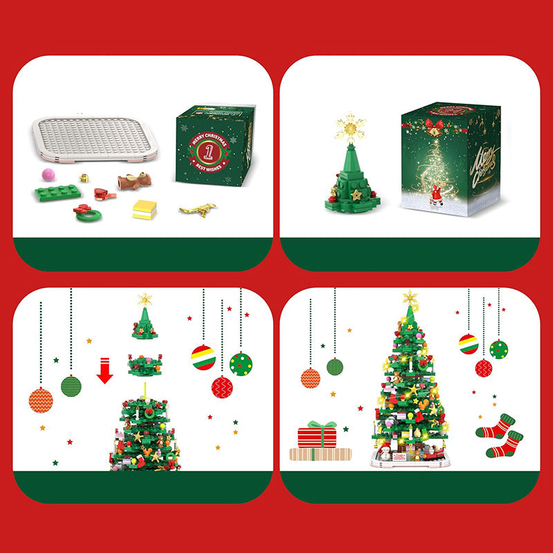 DIY Christmas Tree Advent Calendar - 1102-Piece Christmas Countdown Kit for Family Fun 2
