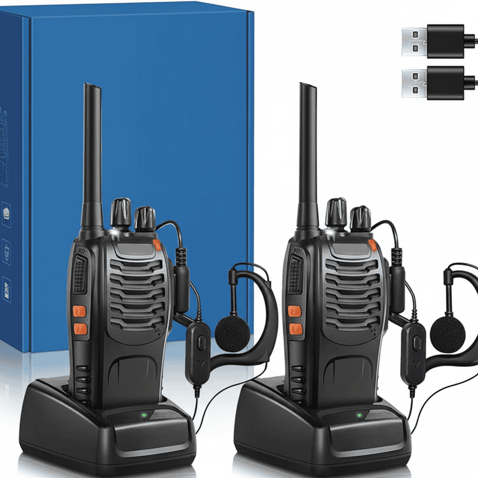 DUALTALK – High-Power Dual-Purpose Wireless Walkie-Talkies (2 Pcs) 0