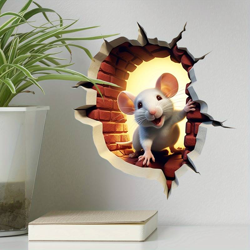DecoraMice 3D Cartoon Wall Stickers | Adorable mouse wall decals for kids’ rooms and home décor 8
