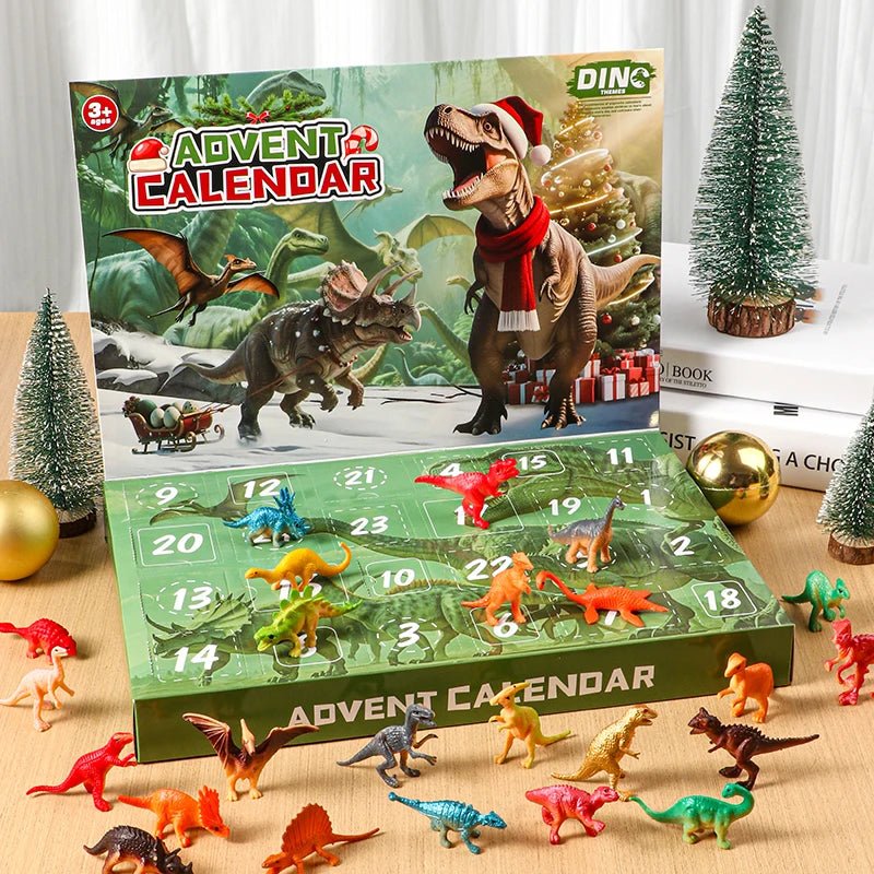 DinoFun - 24-Day Advent Calendar Christmas Countdown with Dinosaur Figurines 1
