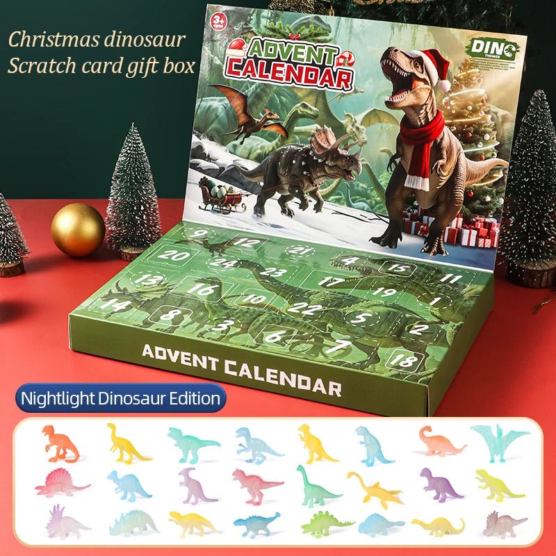 DinoFun - 24-Day Advent Calendar Christmas Countdown with Dinosaur Figurines 4