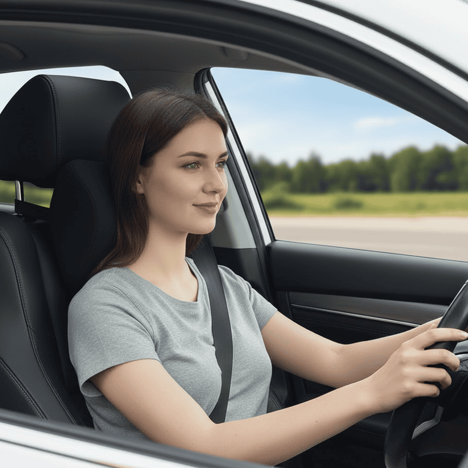 DriveComfort Memory Foam Neck Pillows | 2-Pack Car Neck Support | Ergonomic Travel Cushion | Comfortable Driving Headrest 5