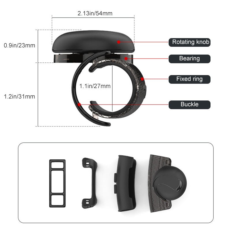 DriveEase - Universal 360° Steering Wheel Booster Knob for Effortless Control 2