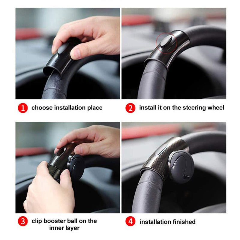 DriveEase - Universal 360° Steering Wheel Booster Knob for Effortless Control 3