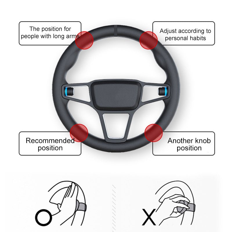 DriveEase - Universal 360° Steering Wheel Booster Knob for Effortless Control 4
