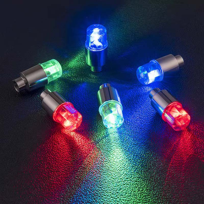 Dynamic LED Tire Valve Caps - Waterproof & Automatic Nighttime Visibility 2