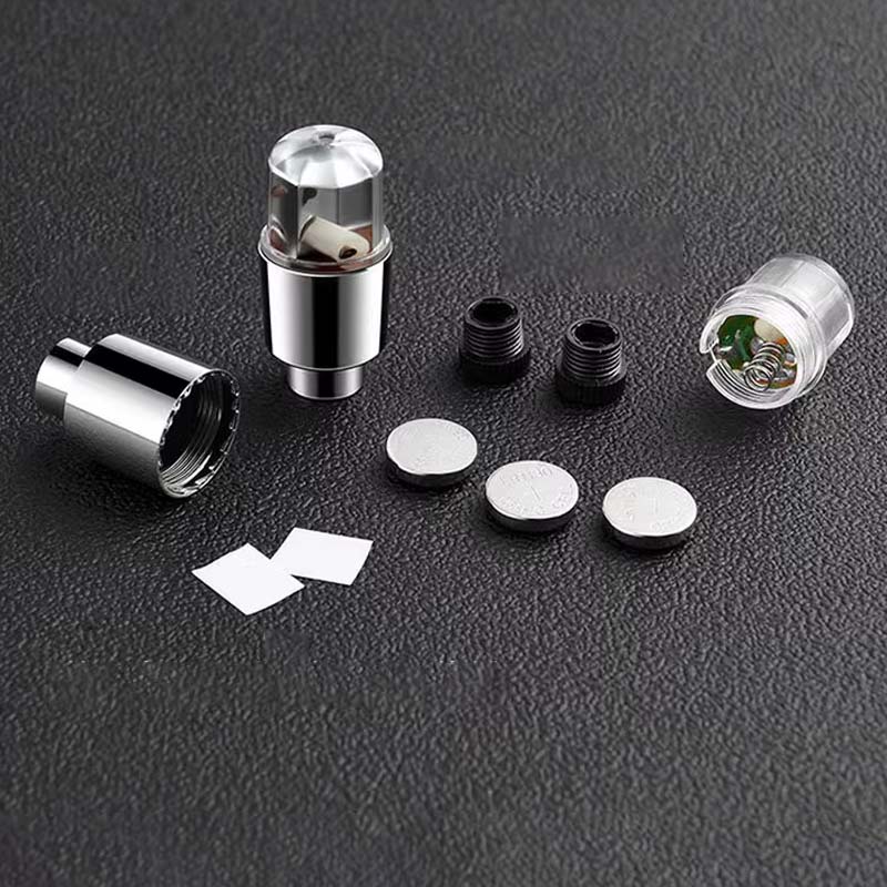 Dynamic LED Tire Valve Caps - Waterproof & Automatic Nighttime Visibility 4