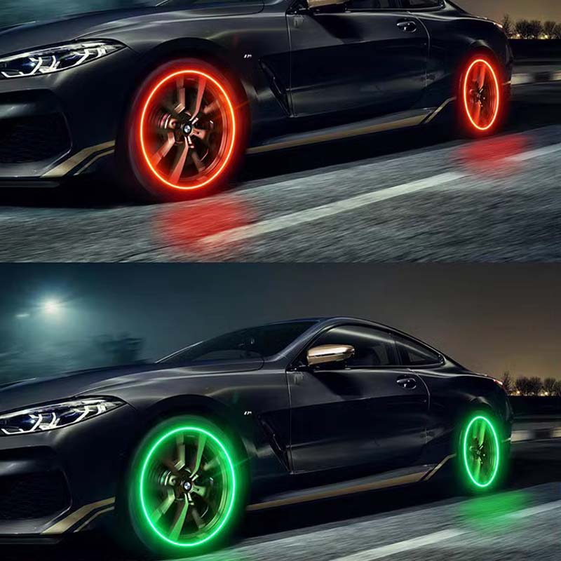 Dynamic LED Tire Valve Caps - Waterproof & Automatic Nighttime Visibility 6