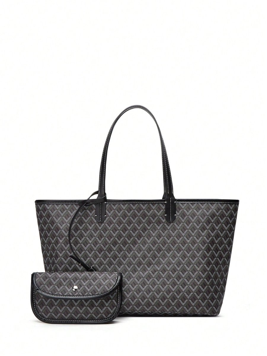 EASYTOTE – Casual PVC Shoulder Tote Bag for Women & Students 4
