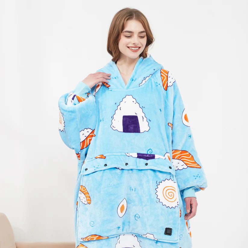 EMBERWEAR – USB-Powered Heated Blanket Hoodie for Cozy Warmth 10