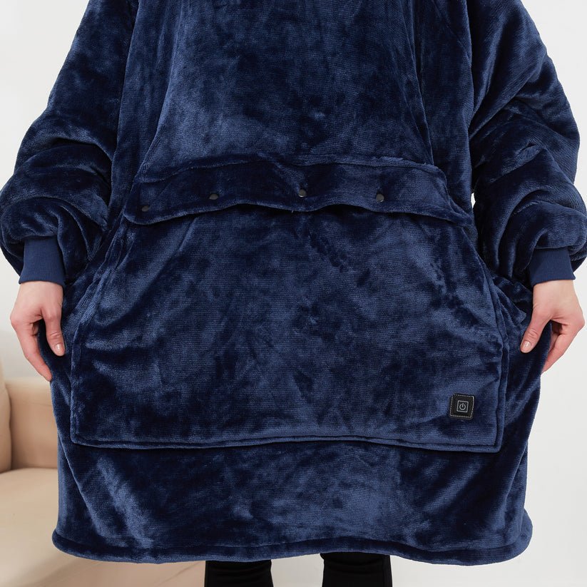 EMBERWEAR – USB-Powered Heated Blanket Hoodie for Cozy Warmth 4