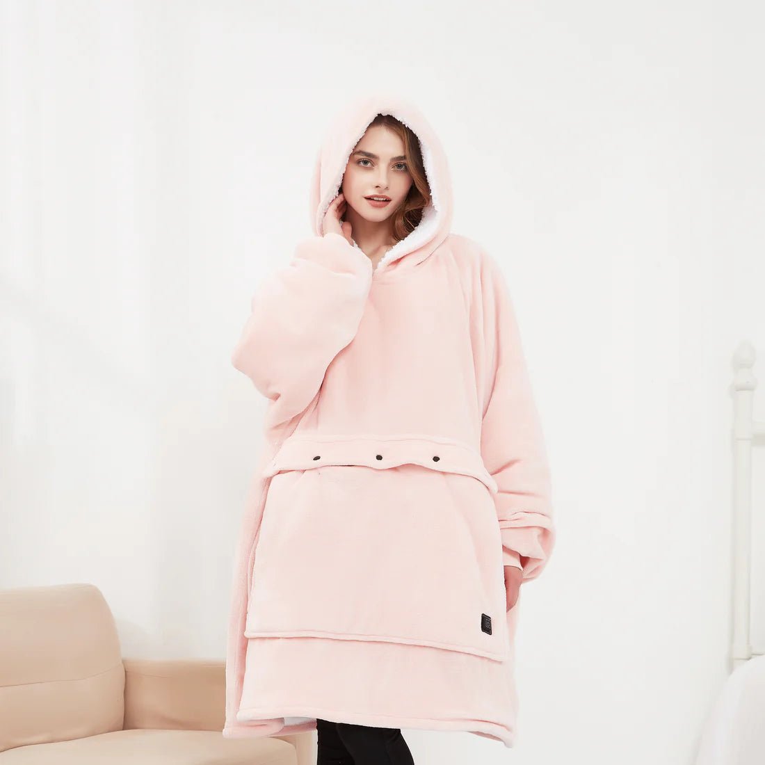 EMBERWEAR – USB-Powered Heated Blanket Hoodie for Cozy Warmth 9