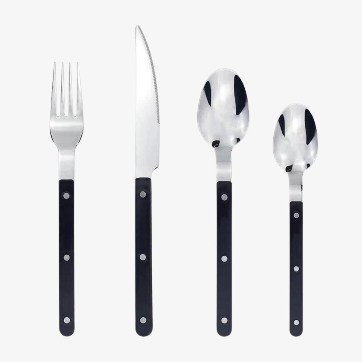 ETERNISERVE – 24-Piece Engraved Stainless Steel Cutlery Set for 6 0