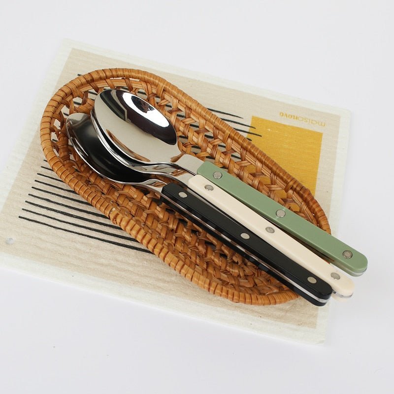 ETERNISERVE – 24-Piece Engraved Stainless Steel Cutlery Set for 6 4