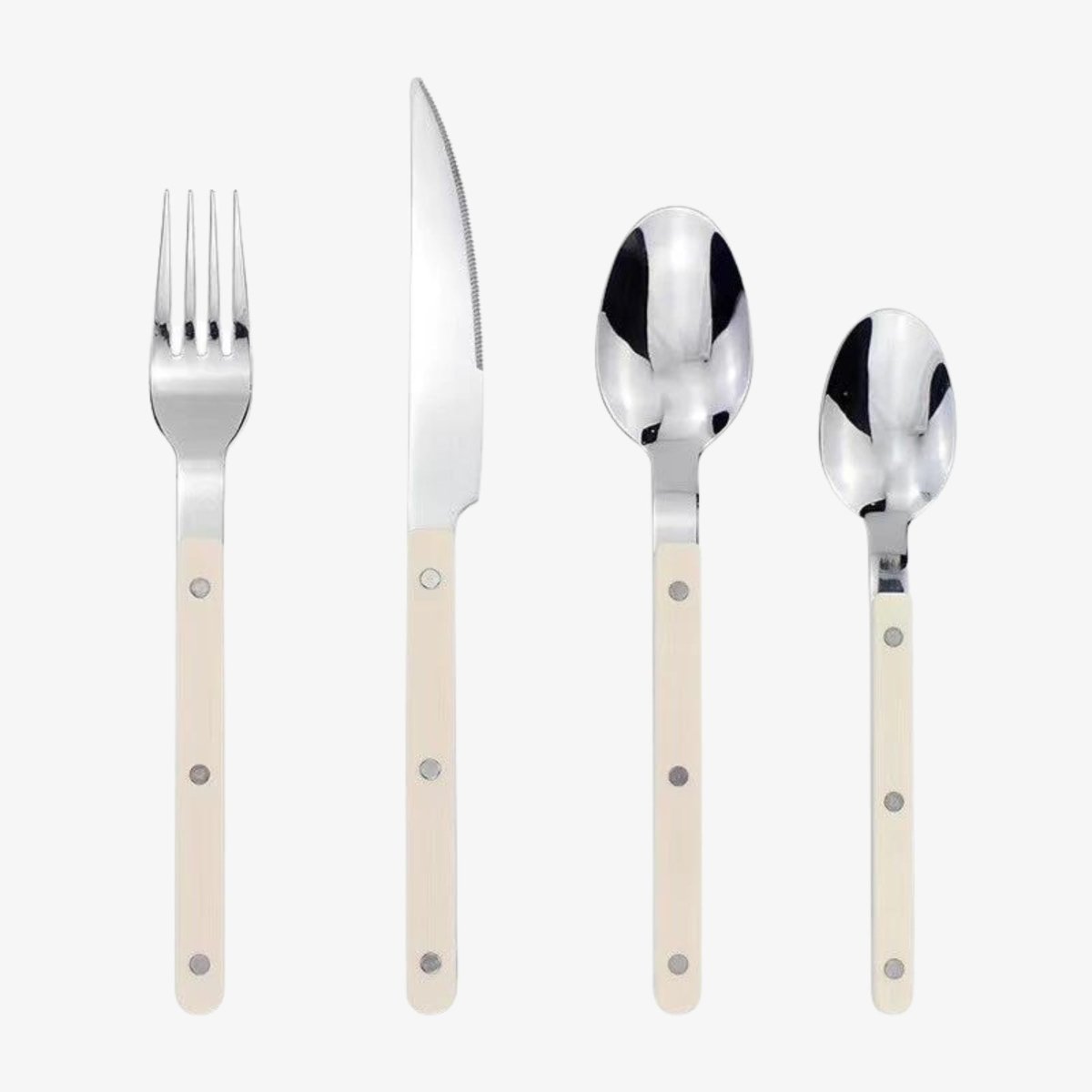 ETERNISERVE – 24-Piece Engraved Stainless Steel Cutlery Set for 6 8