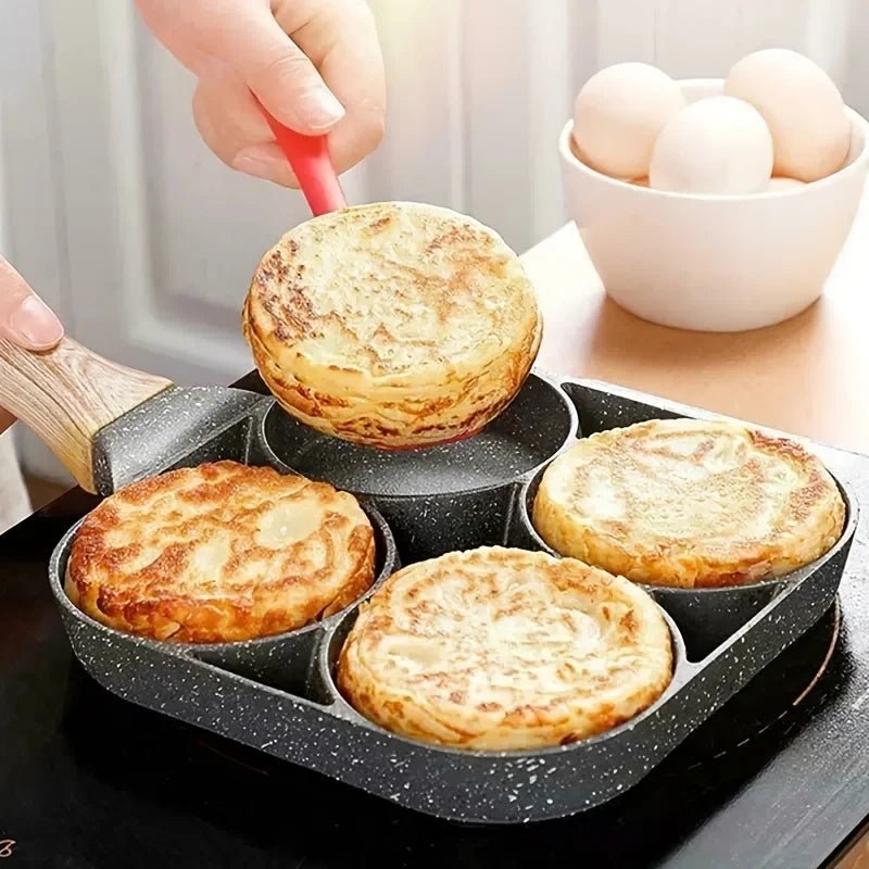 Eiermeister – 4-Cup Omelette Pan Made of Aluminum with Maifan Stone Coating