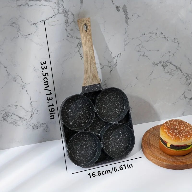 Eiermeister – 4-Cup Omelette Pan Made of Aluminum with Maifan Stone Coating