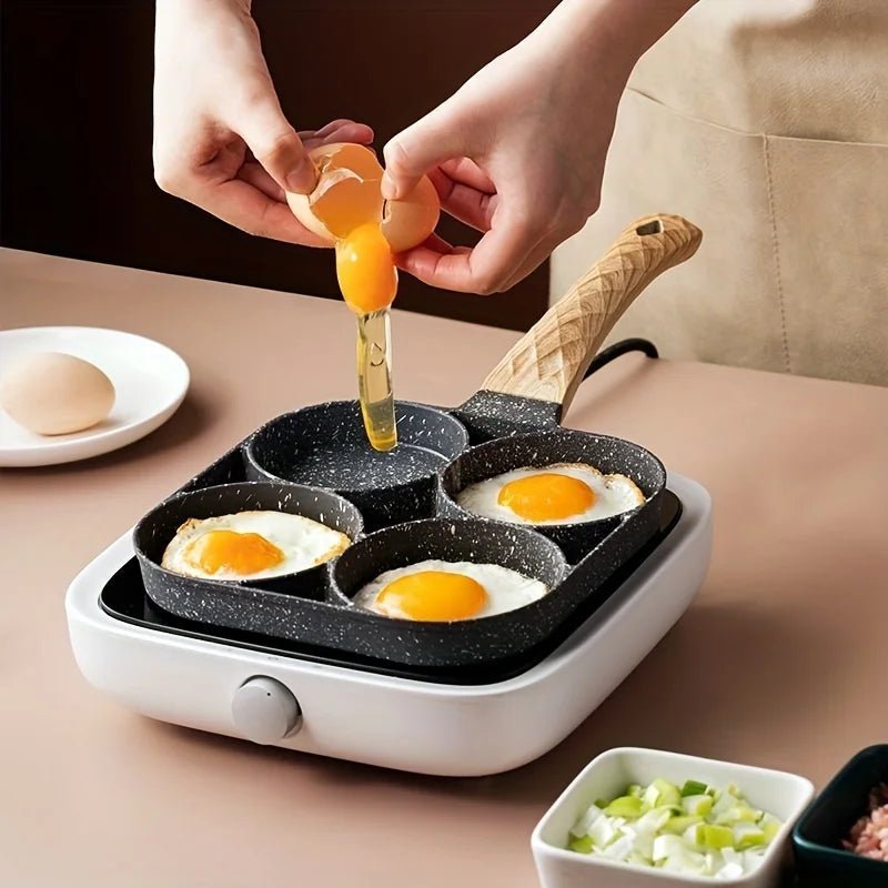 Eiermeister – 4-Cup Omelette Pan Made of Aluminum with Maifan Stone Coating