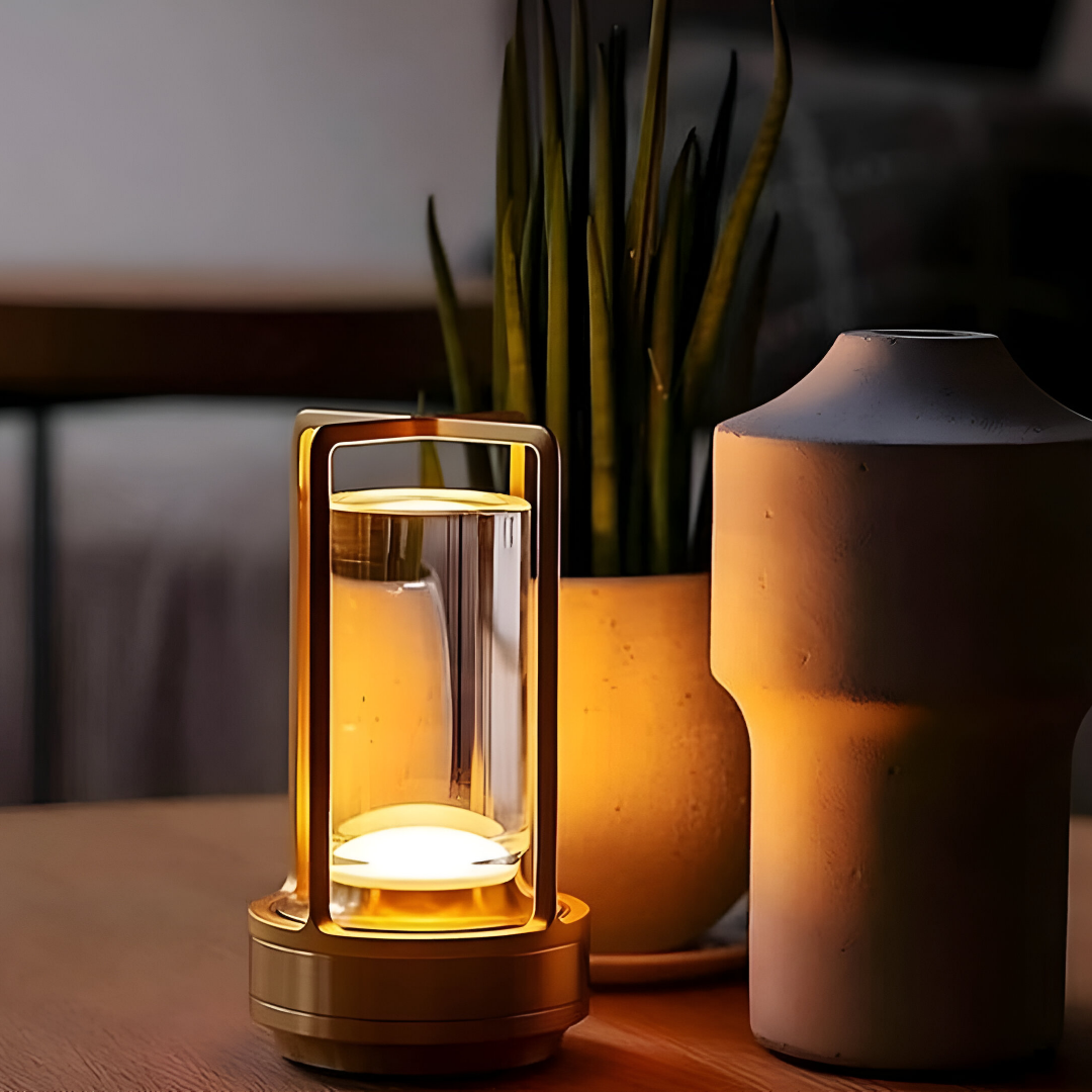 ElegantLight Portable Waterproof Table Lamp with Dimmable Settings, 10-Hour Battery 1