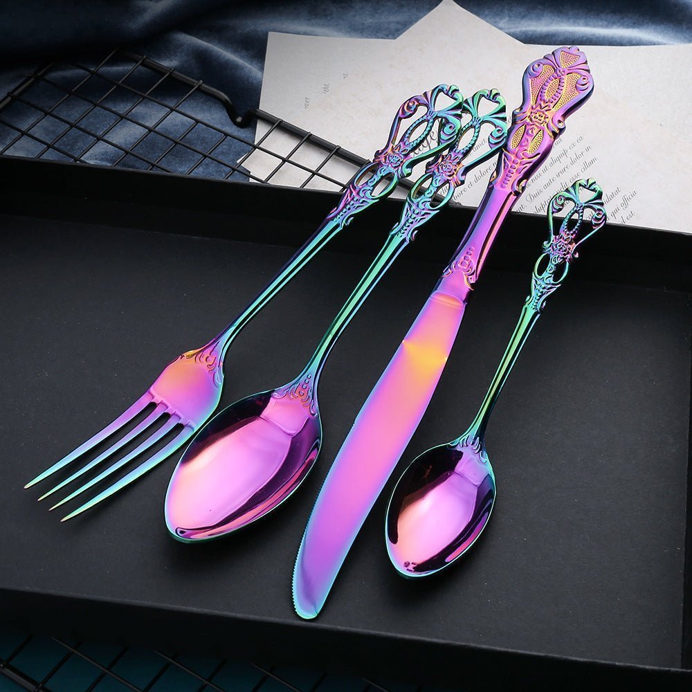 Elegant 24-Piece Stainless Steel Cutlery Set - Durable Flatware Cutlery for Kitchen 5