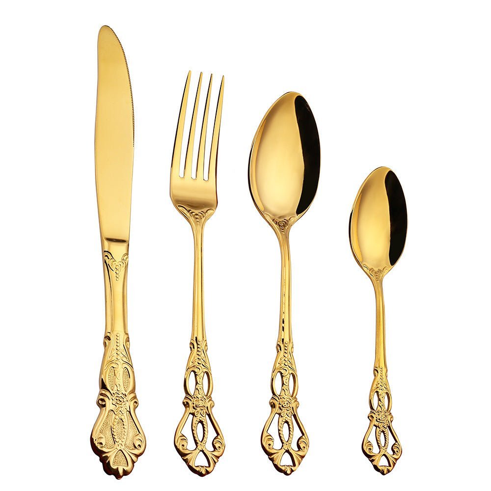 Elegant 24-Piece Stainless Steel Cutlery Set - Durable Flatware Cutlery for Kitchen 6