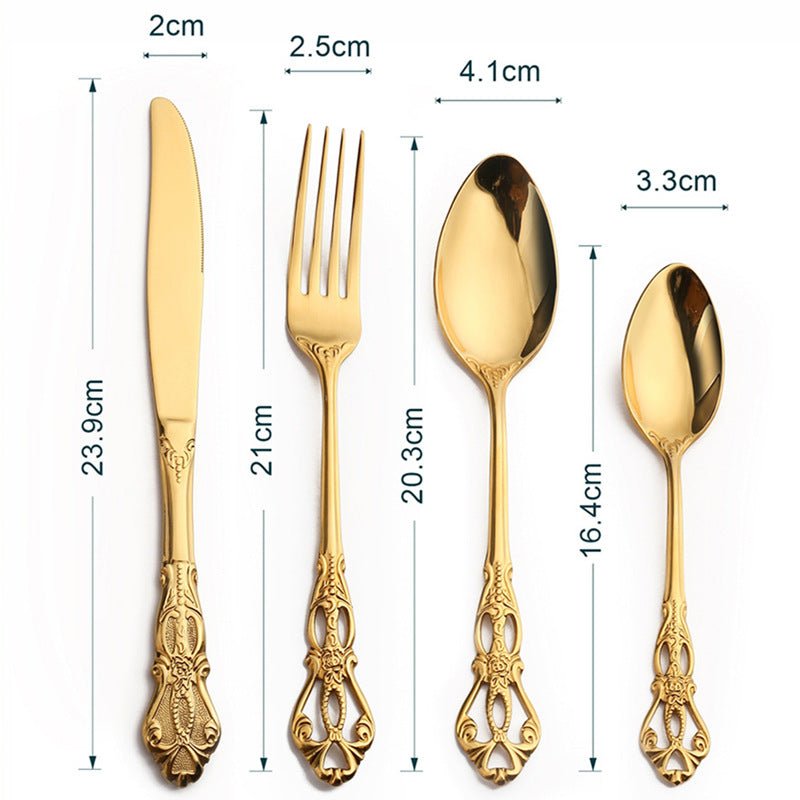 Elegant 24-Piece Stainless Steel Cutlery Set - Durable Flatware Cutlery for Kitchen 8