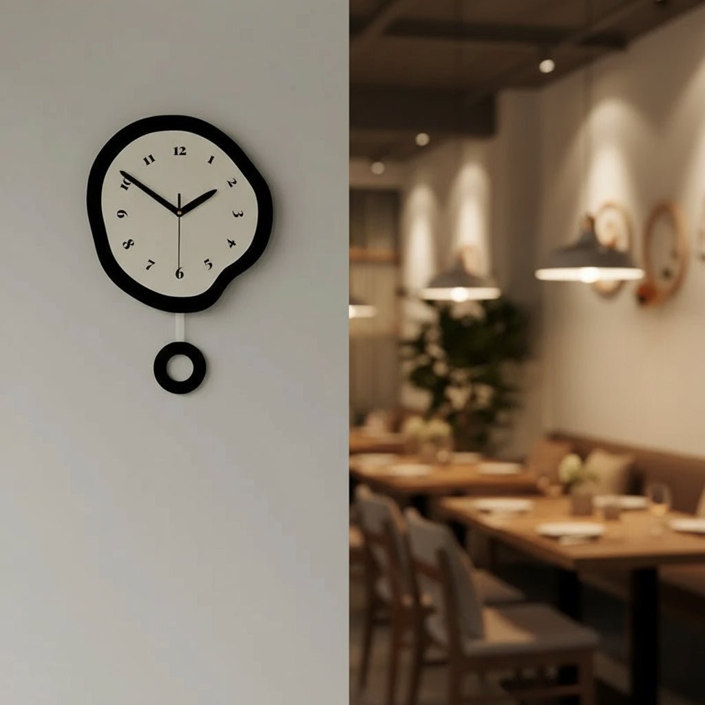 Elegant Abstract Wall Clock - Silent Movement & Modern Acrylic Design 1