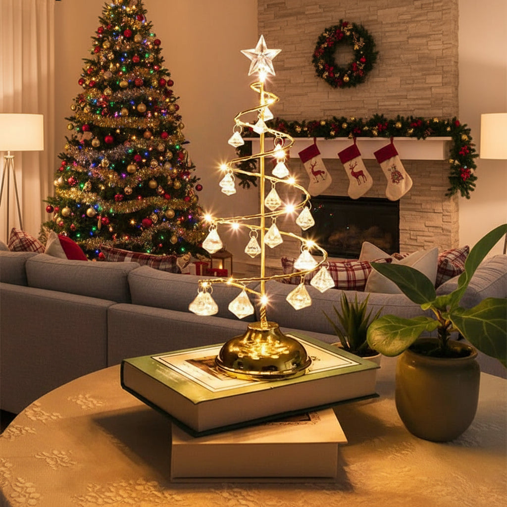 Elegant LED Christmas Tree - Warm Light Decorative Christmas Decor for Holiday Ambiance 1