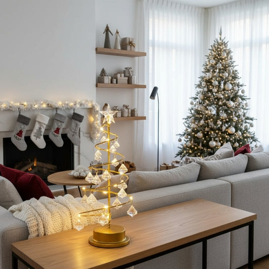 Elegant LED Christmas Tree - Warm Light Decorative Christmas Decor for Holiday Ambiance 3