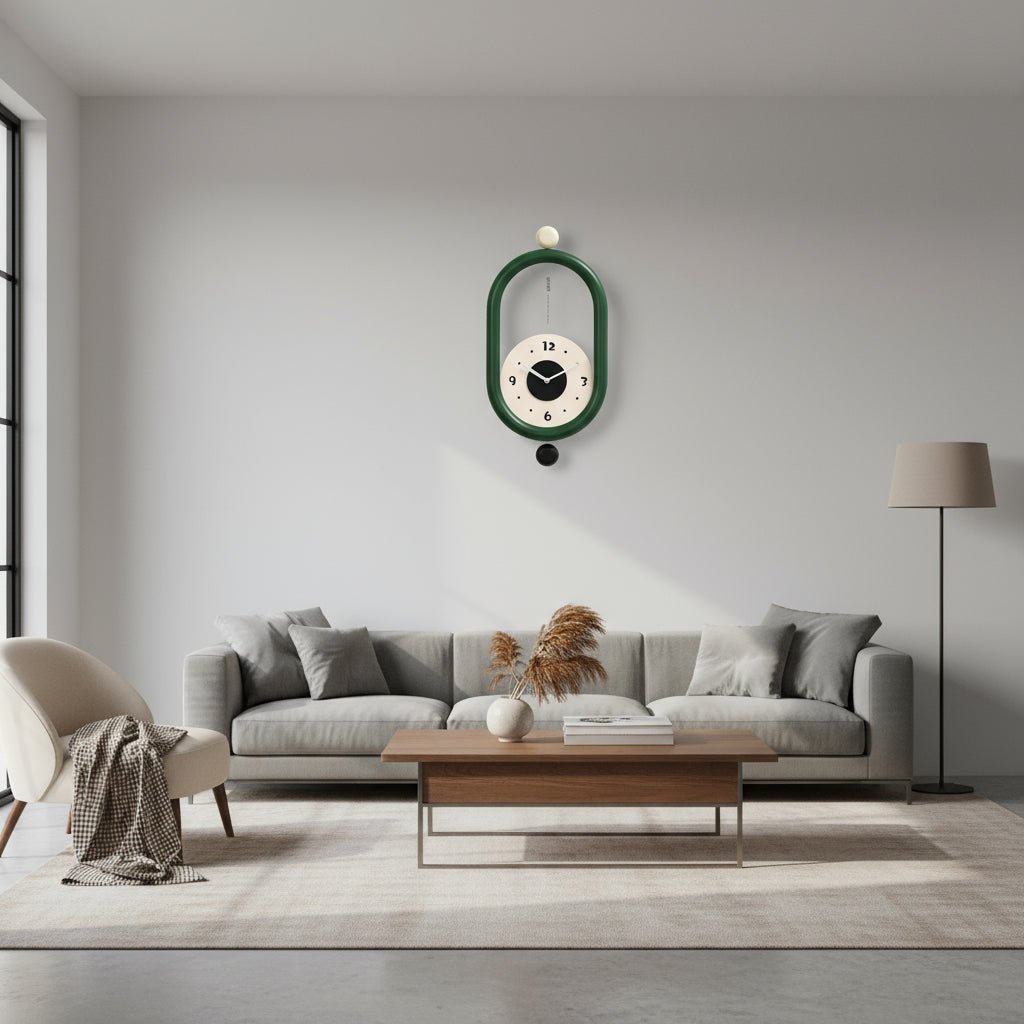 Elegant Long Wall Clock - 3D Design with Silent Movement & Easy Installation 0