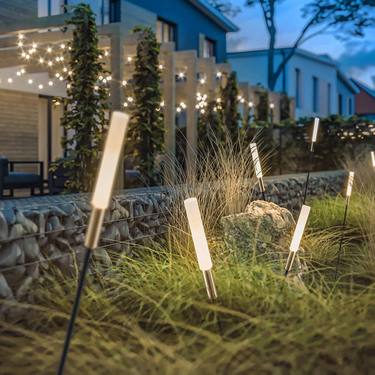 Elegant Solar Reed Lights - Waterproof LED Garden Decor with Energy Efficient Design 0