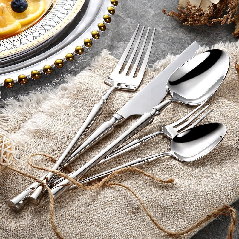 Elegant Stainless Steel Cutlery Set - 30 or 60 Pieces Flatware Cutlery 3
