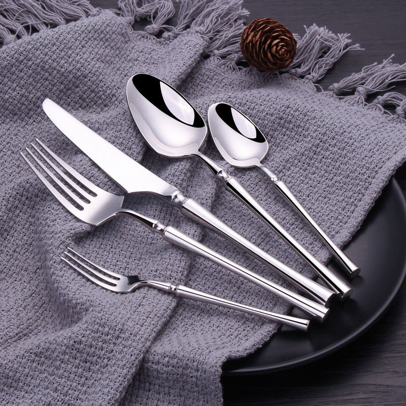 Elegant Stainless Steel Cutlery Set - 30 or 60 Pieces Flatware Cutlery 4