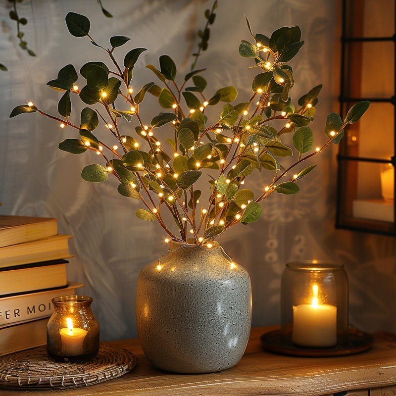 Enchanting LED Twig Lamp - 70cm Bendable Branch Light with 120 Warm White LEDs 1