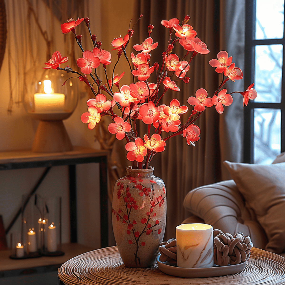 Enchanting LED Twig Lamp - 70cm Bendable Branch Light with 120 Warm White LEDs 2
