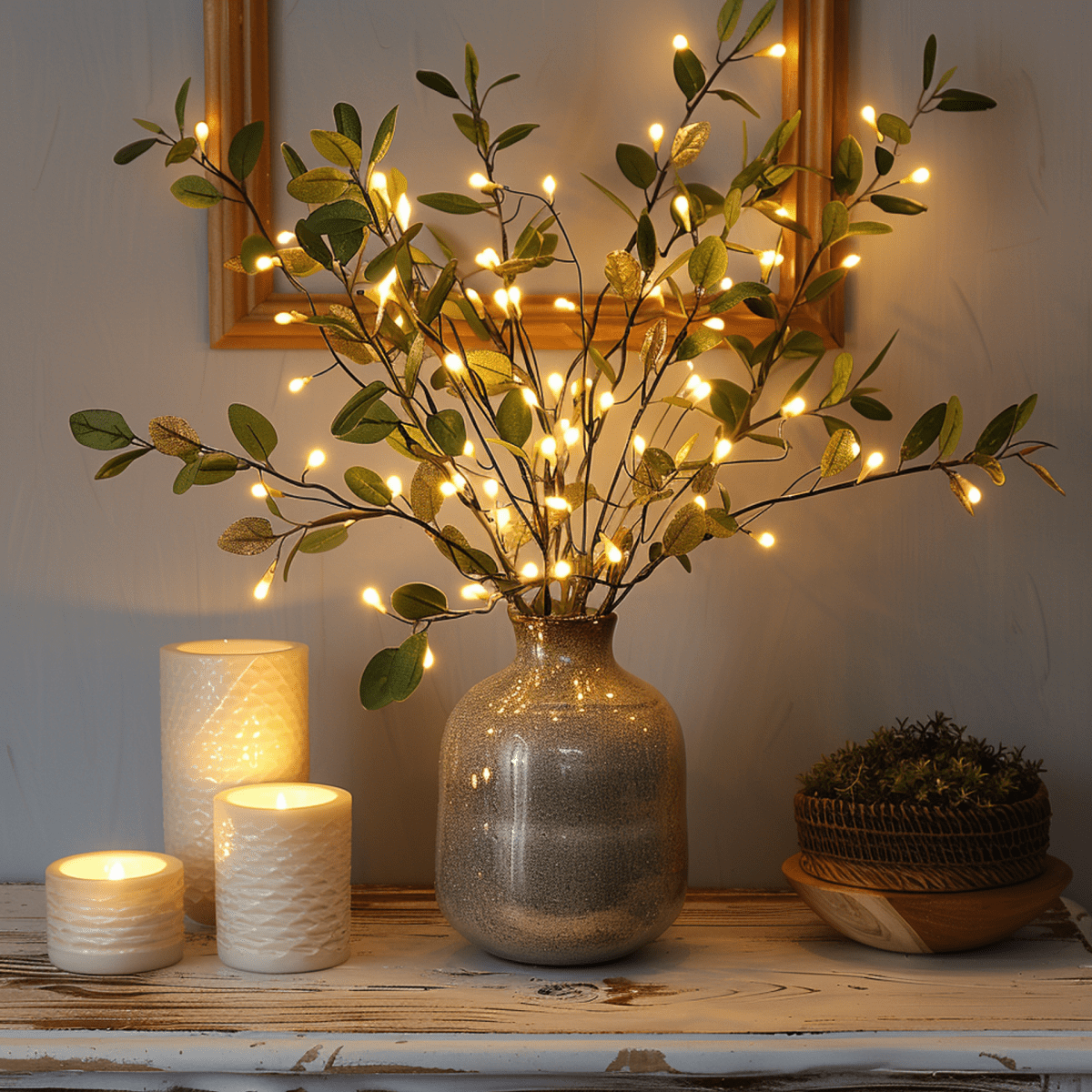 Enchanting LED Twig Lamp - 70cm Bendable Branch Light with 120 Warm White LEDs 5