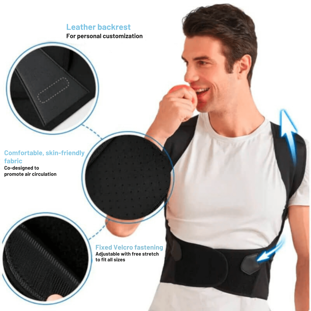 Ergonomische Houdingscorrector - Flexibel & Ademend voor Verlichting van Rugpijn