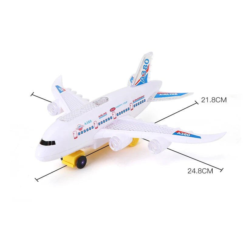 FLYGENIUS – Intelligent Music & Light Airplane Toy with Automatic Obstacle Navigation 4