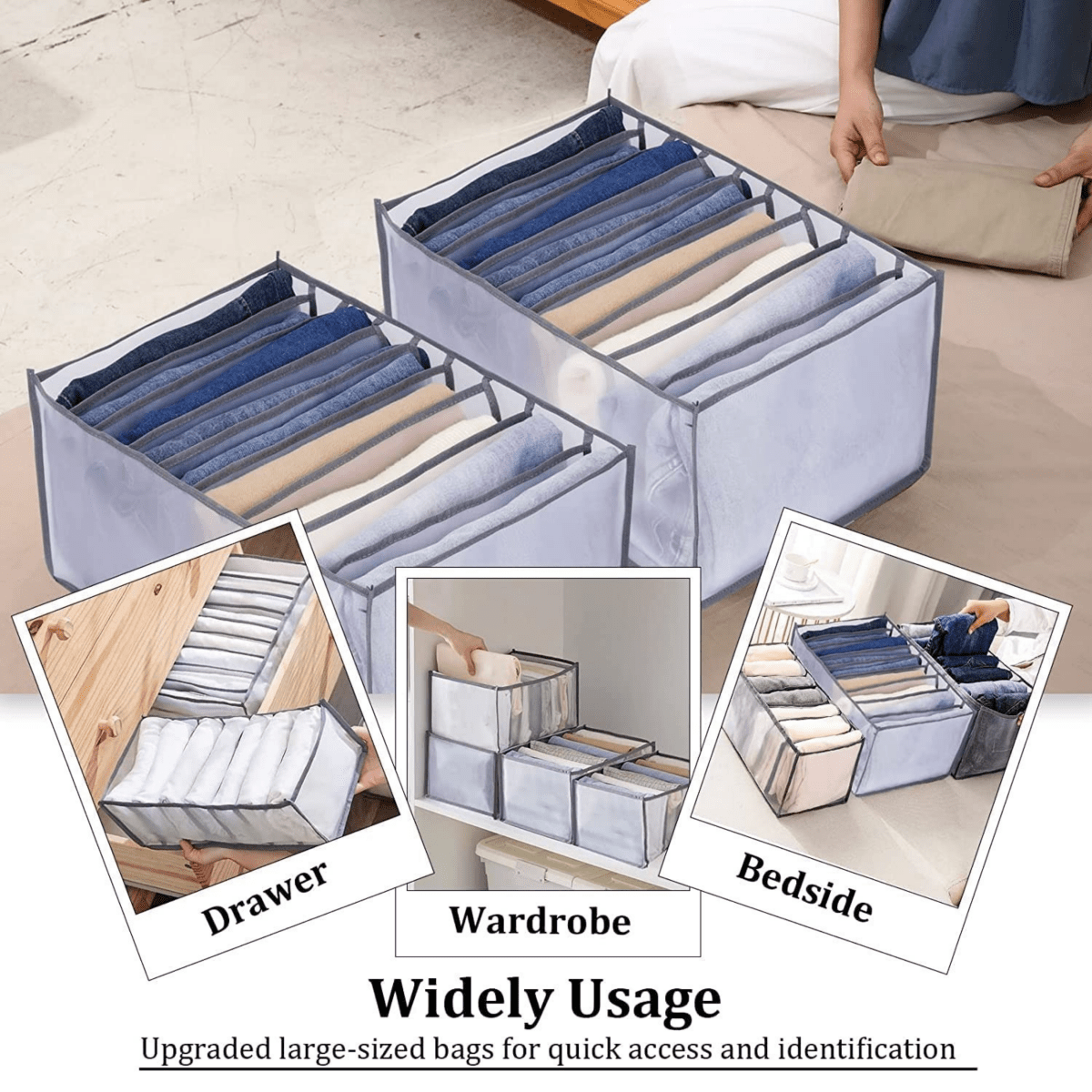 FOLDSPACE – Closet Organizer Set for Neat and Wrinkle-Free Storage 4