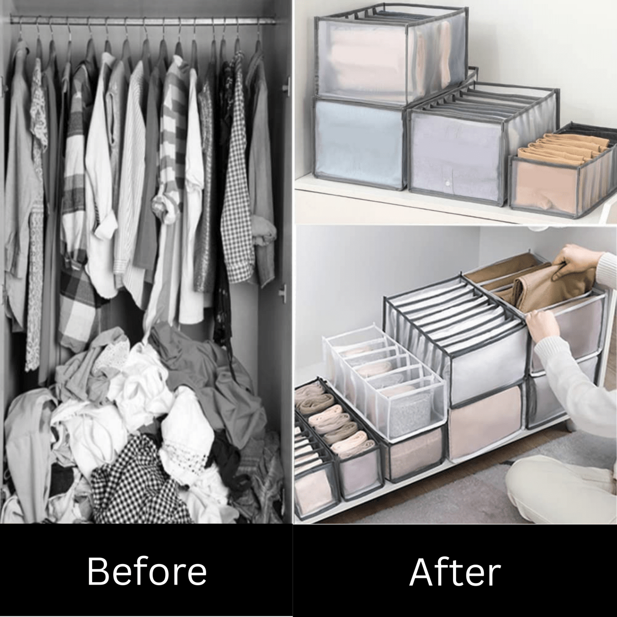 FOLDSPACE – Closet Organizer Set for Neat and Wrinkle-Free Storage 5
