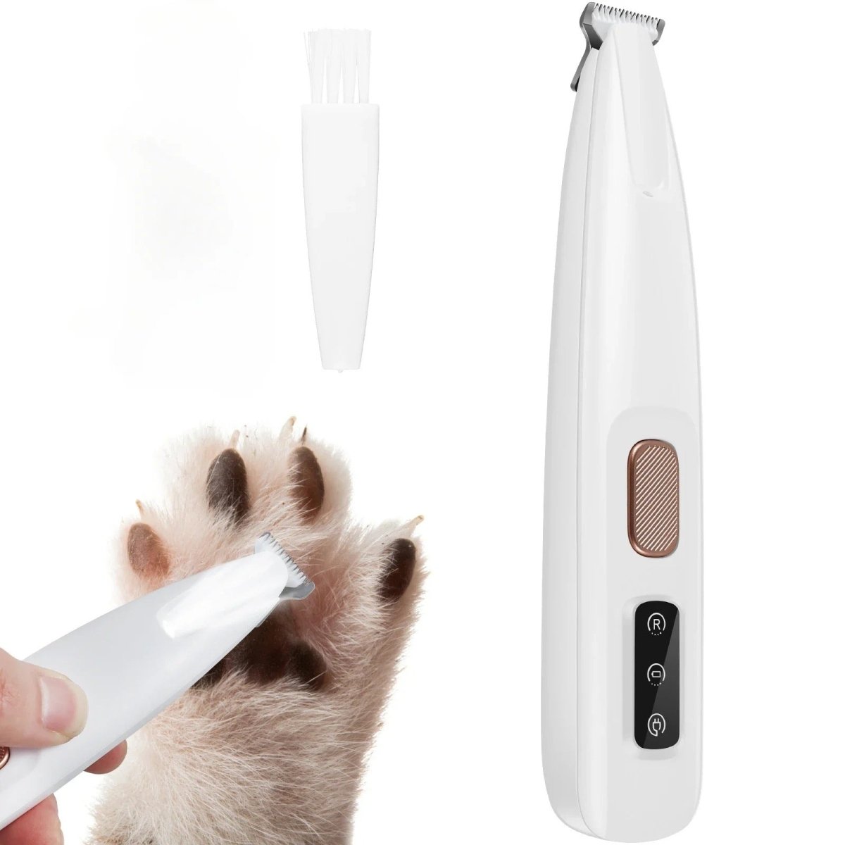 FURFIX - Rifinitore a LED silenzioso per zampe sensibili e toelettatura precisa
