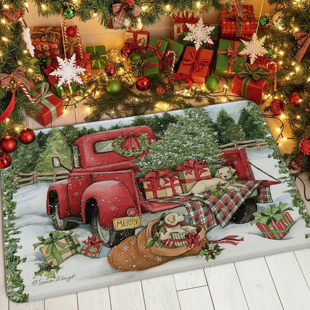 FestiveWelcome Christmas Doormat - Non-Slip Design for Dirt Collection 10