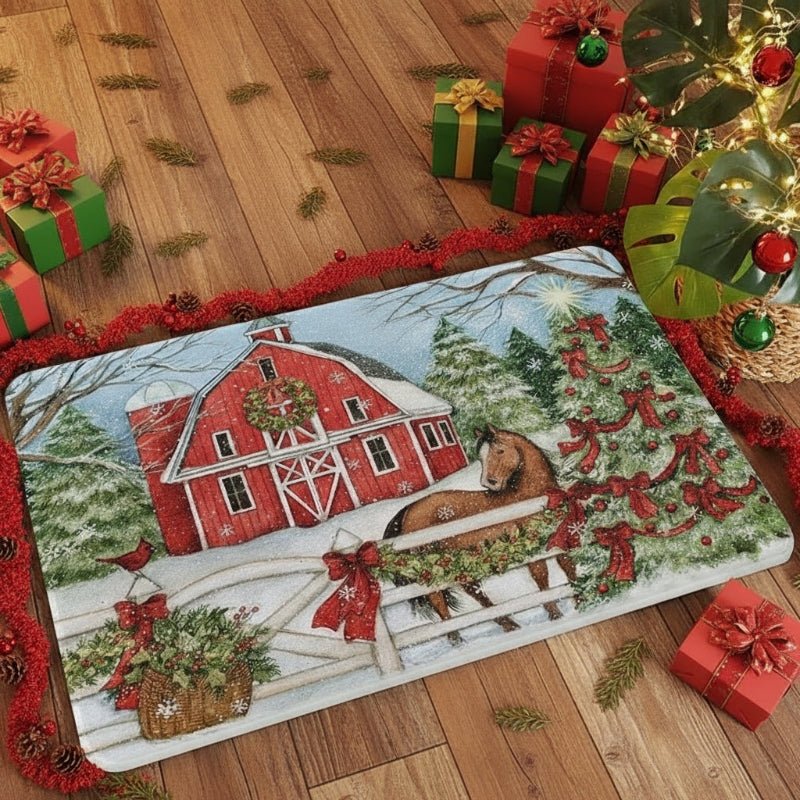 FestiveWelcome Christmas Doormat - Non-Slip Design for Dirt Collection 6