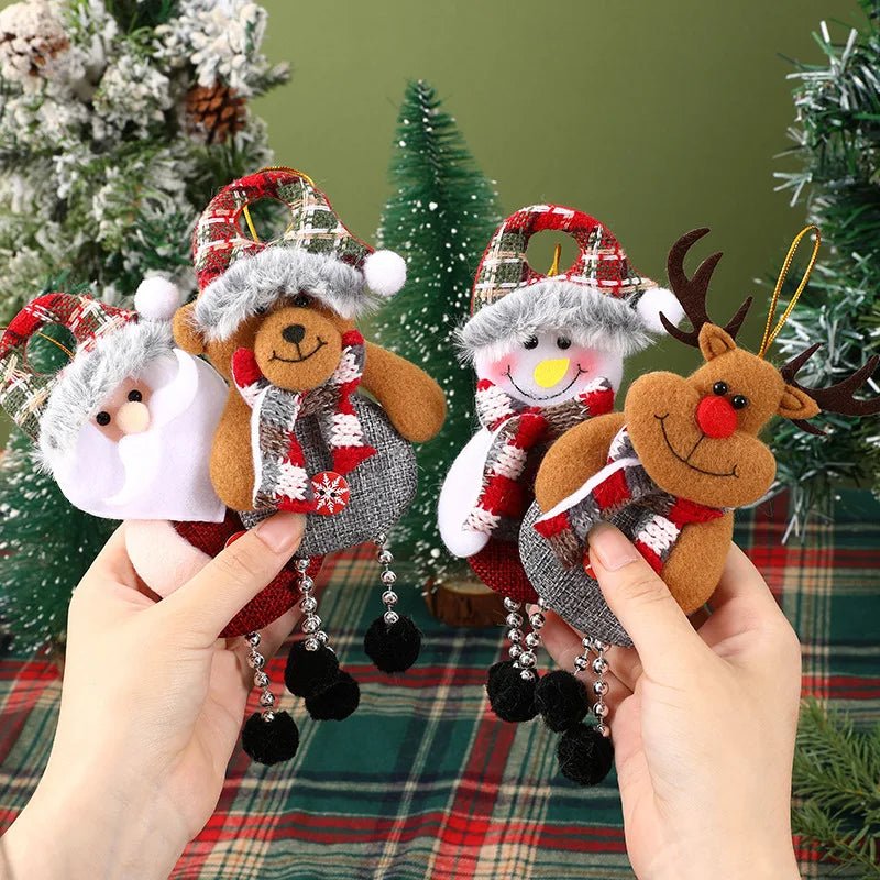 Festive Fabric Christmas Ornaments - Unique Tree Decorations for Holiday Cheer 2