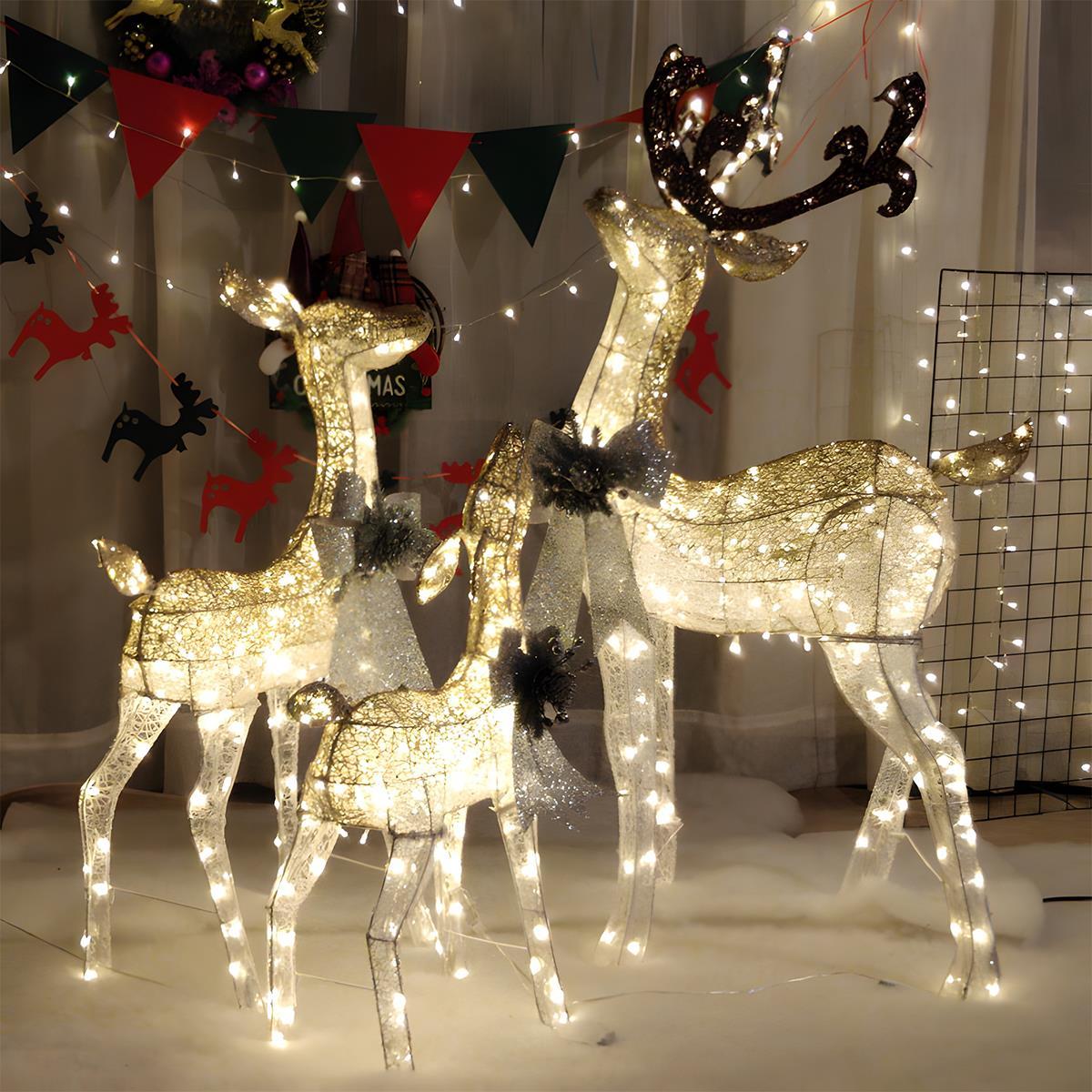 Festive Reindeer Christmas Lights - Indoor & Outdoor Holiday Decorations 1