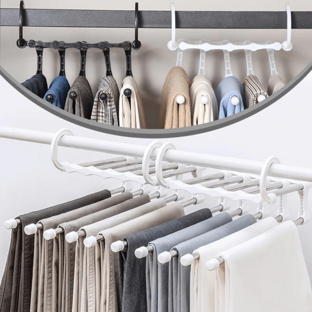 FlexRack - Foldable Clothes Hangers for Space Saving, Wrinkle-Free Storage 1