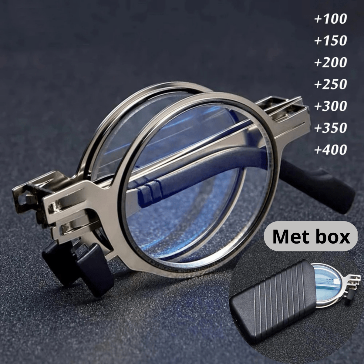 FOLDOX – Folding Reading Glasses with Scratch-Resistant Lenses and Compact Case